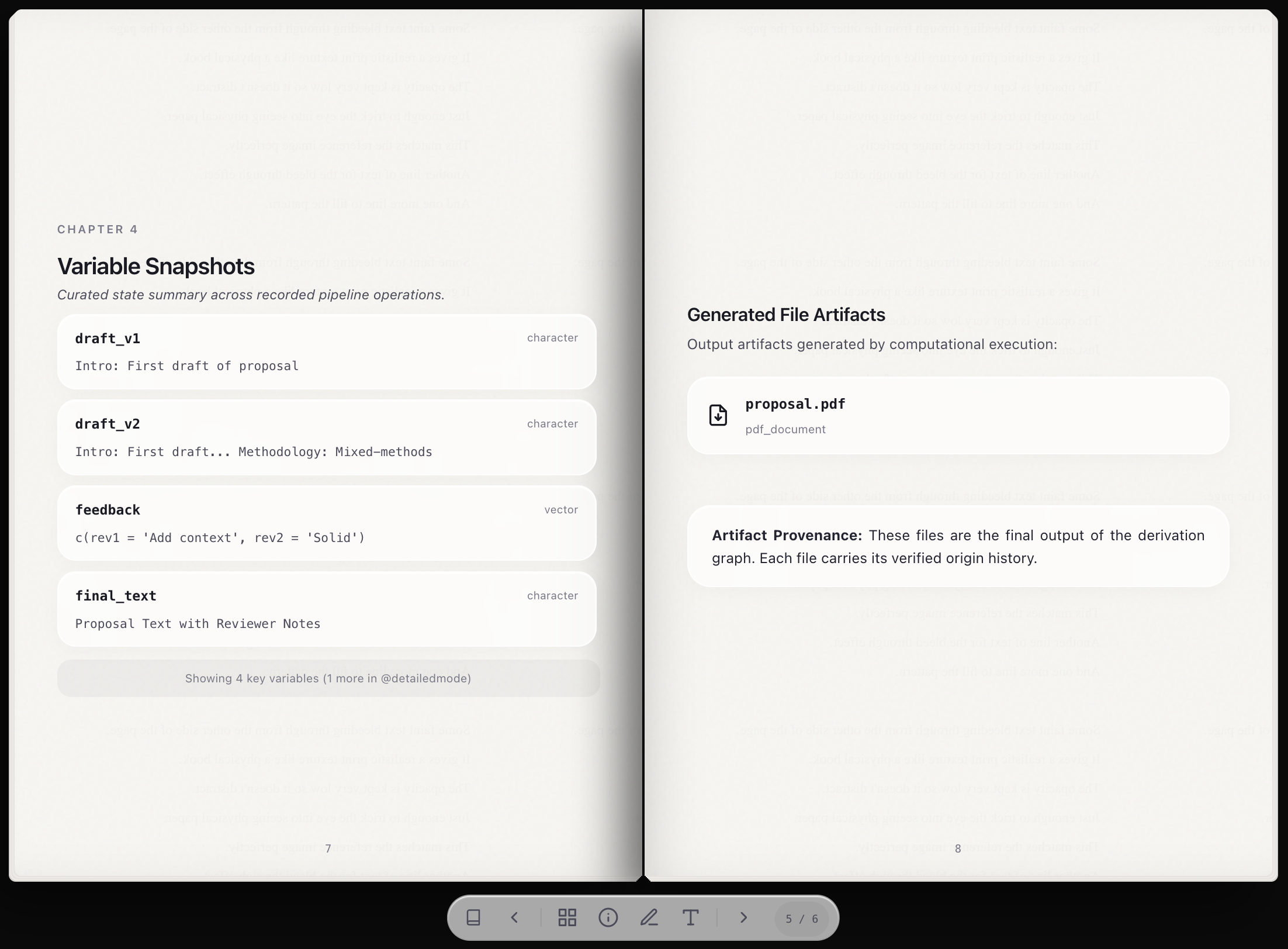 provBookR Main Interface